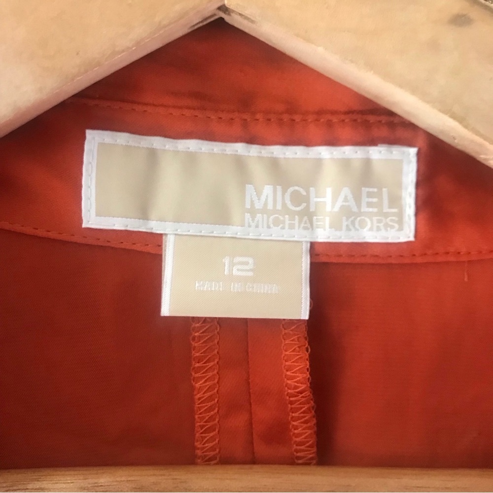 Michael Kors Orange blouse 12 - Picture 3 of 6